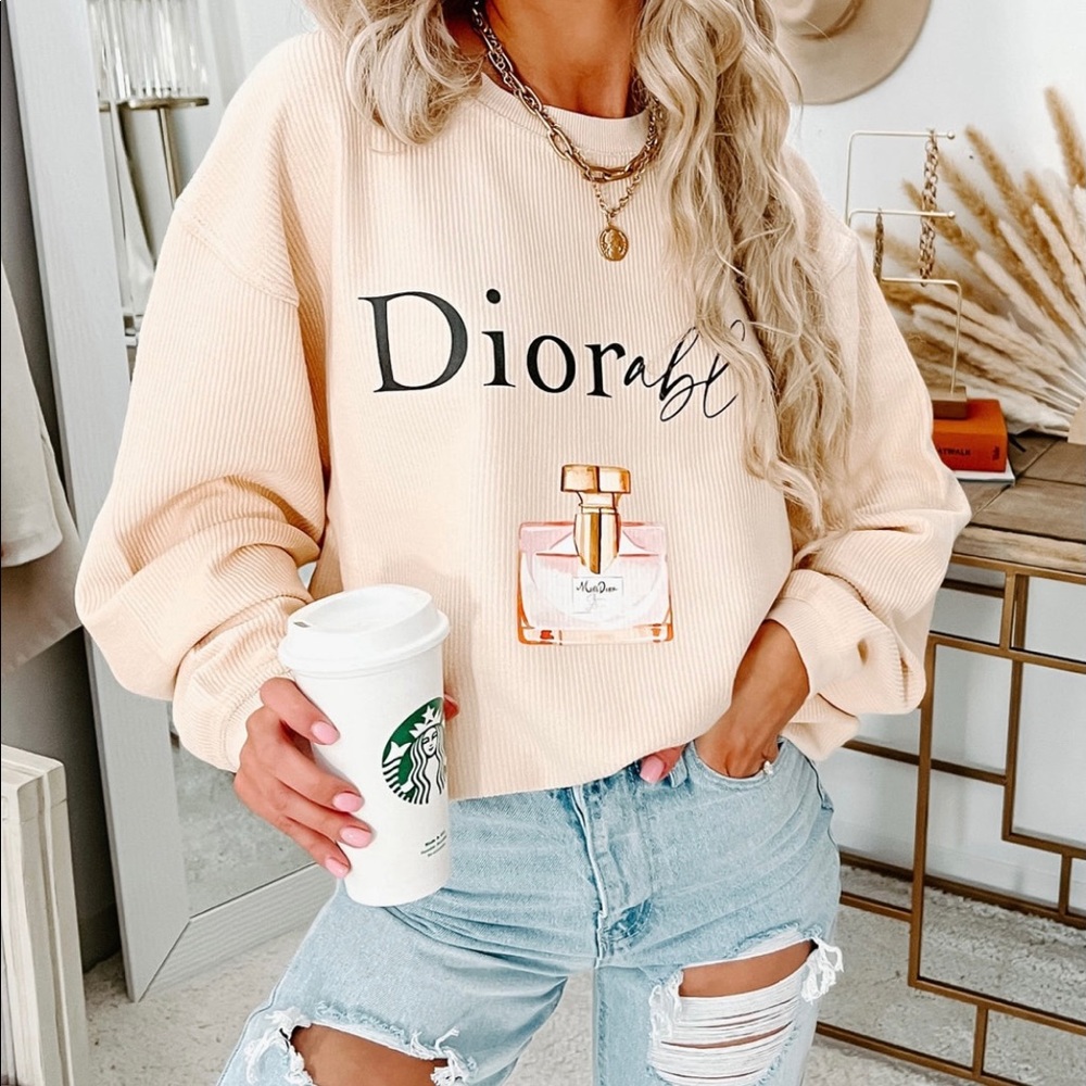 Corded Diorable Crewneck sweatshirt sz XL